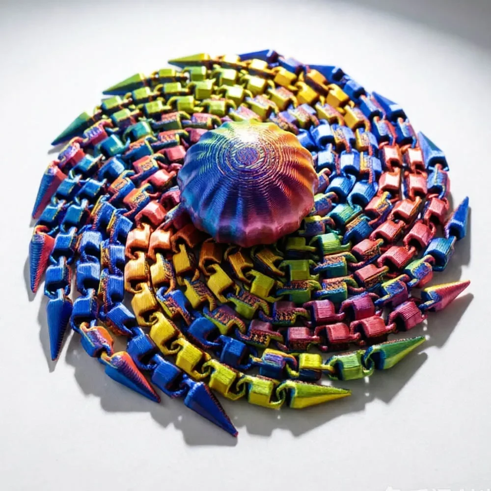Creative 3D Printed Jellyfish Decompression Toys Spiral Octopus Decompression Sensory Decor Interactive Stress Relief  Funny Toy