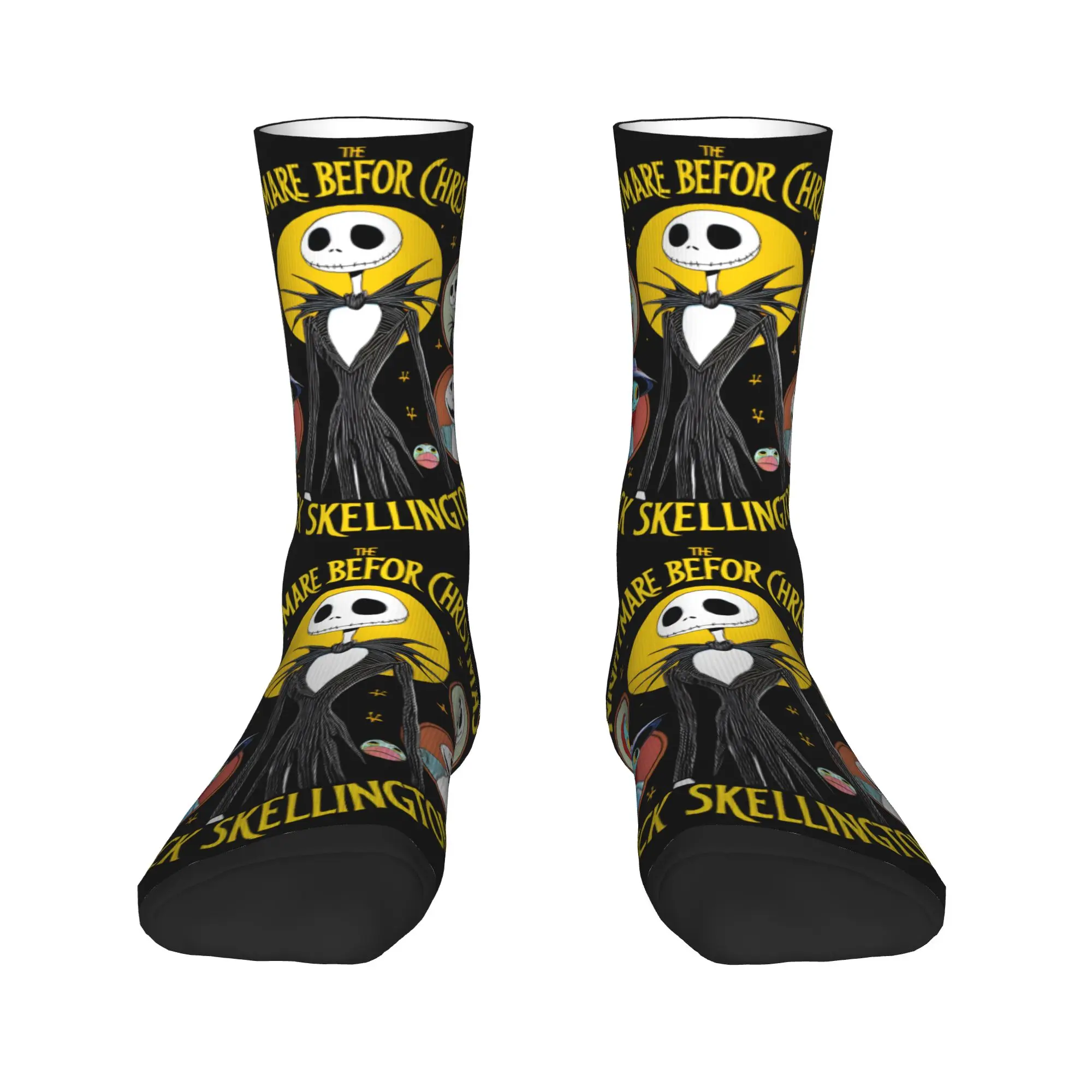 

Halloween Horror Movie Nightmare Before Christmas Dress Socks Men Women Warm Funny Novelty Crew Socks