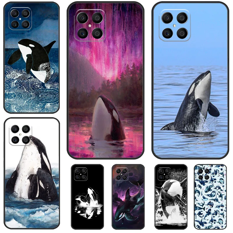 Killer Whale Orca Case For Honor Magic 5 Lite Magic 6 Pro 50 70 90 X6 X7 X8 X9 8X X7a X6a X8a X9a X9b Cover