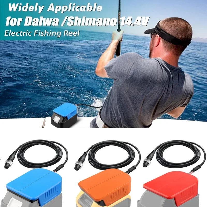 

750MJ/800MJ for Makita DeWalt Milwaukee 18V Battery Convert for Daiwa/for Shimano 14.4V 16.8V 20V Fishing Reel Battery Adapter