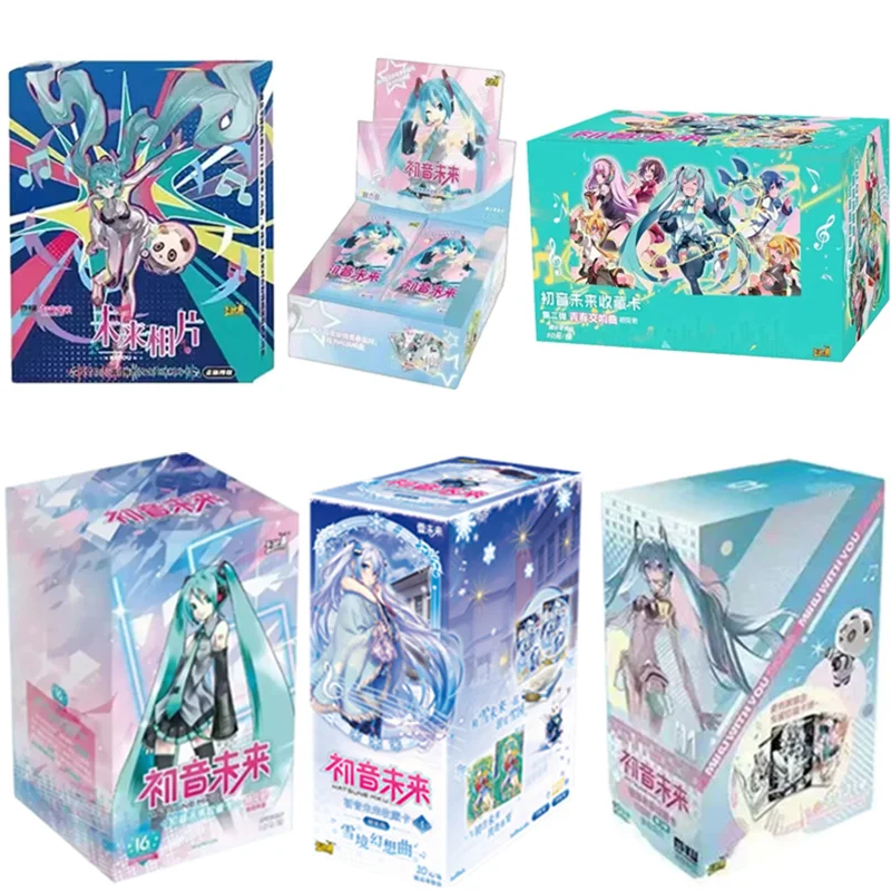 KAYOU Hatsune Miku Cards Birthday Set Future Sailing Anime Collection Card Mistery Boxes Board Game Toys Birthday Gifts for Kids