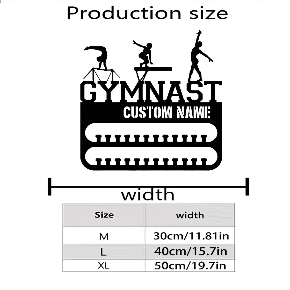 Custom Gymnastics Medal Hanger, Party Scene Hanging Decoration, Door Decor, Silhouette Wall Art Decoration for Door Decoration
