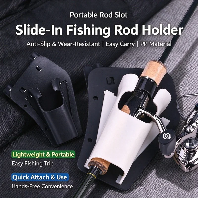 Quick Insert Pole Holster Fishing Rod Waist Holder Slip-On Lightweight Portable for Lure Kayak Shore Outdoor Fishing Tackle Gear