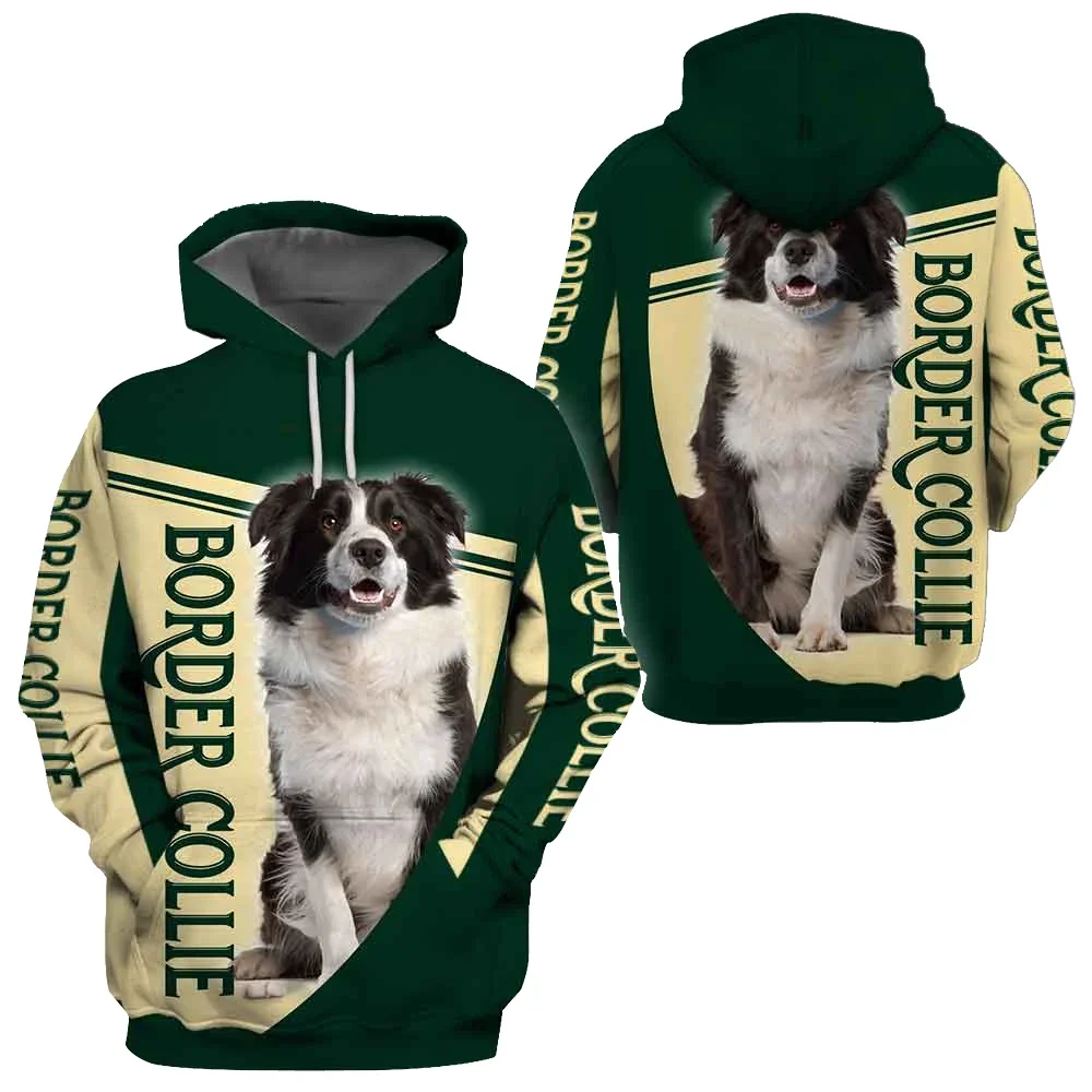 Funny Border Collie 3D All Over Printed Hoodies Fashion Pullover Men For Women Animal Sweatshirts Sweater