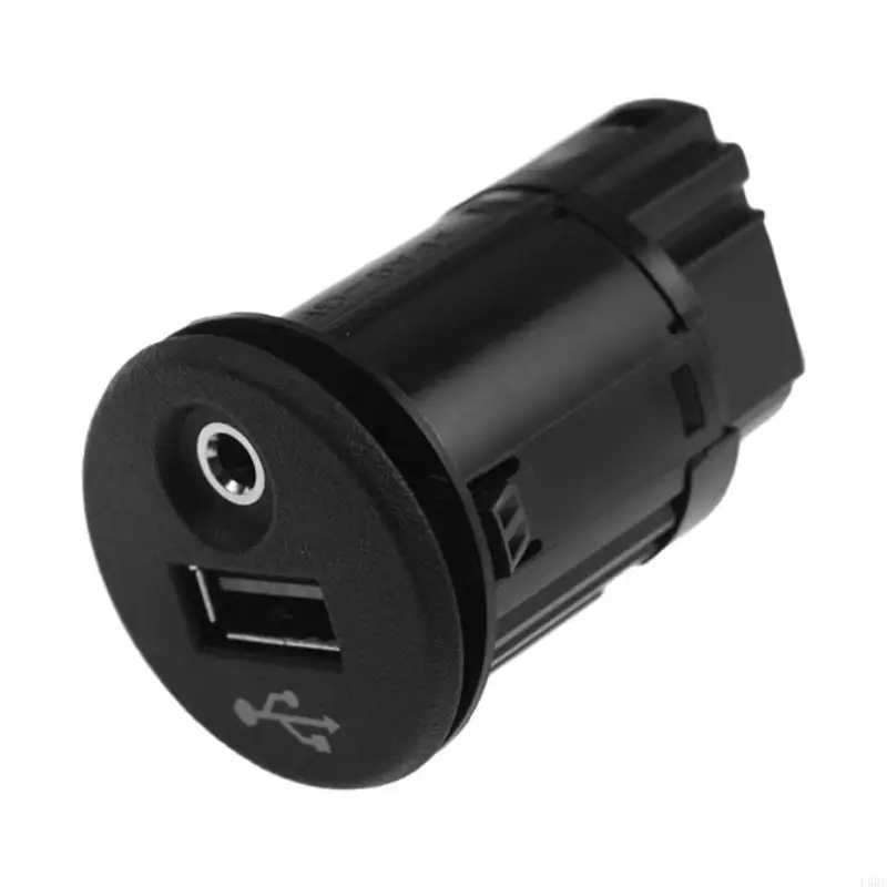 

D5BE Car 3.5mm Radio 28023-BH00C 3.5mm Input Socket Adapter with USB Plug For Frontier 2011-2019