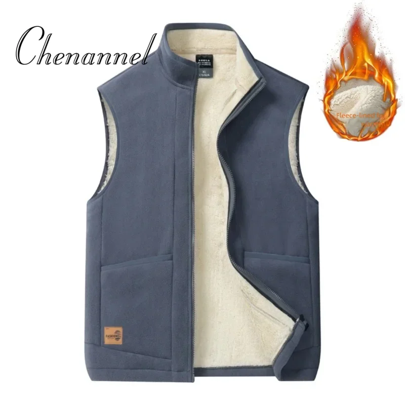 Nuevo chaleco de lana de cordero para claro y otoño para hombre، تشاليكو كاليدو، غير رسمي، كون كويل ألتفادو، أيضًا دي سي