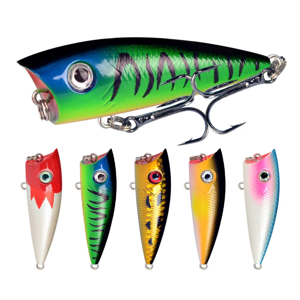 1pc Fishing Bait Water Surface Wave Prone Fish Bait 6cm/6.5g Laser Bionic Bait
