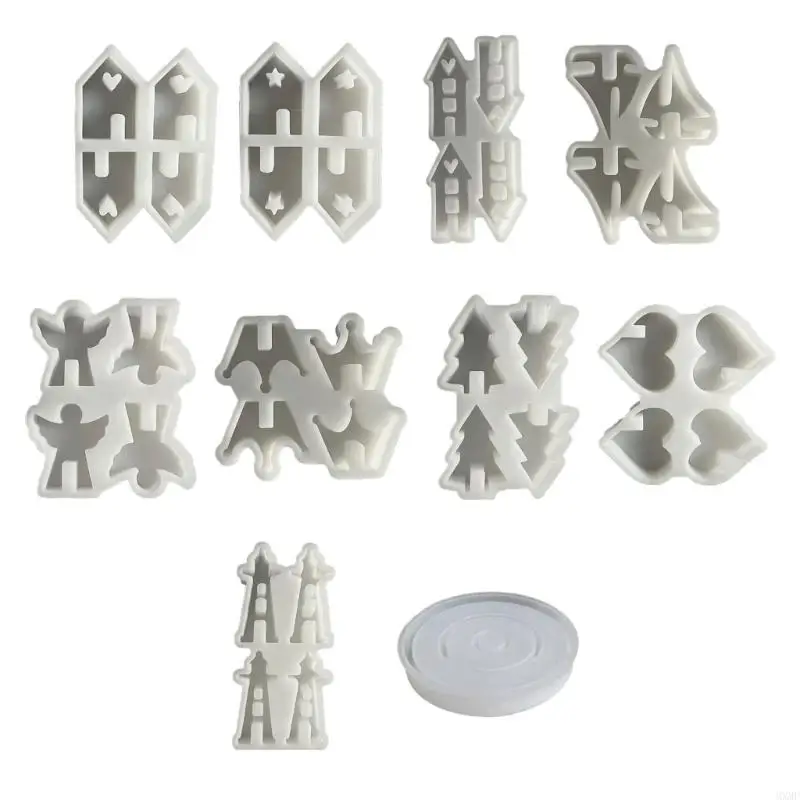 

MXMF Heart House Castings Molds Baking Molds Resin Mould House Silicone Mould