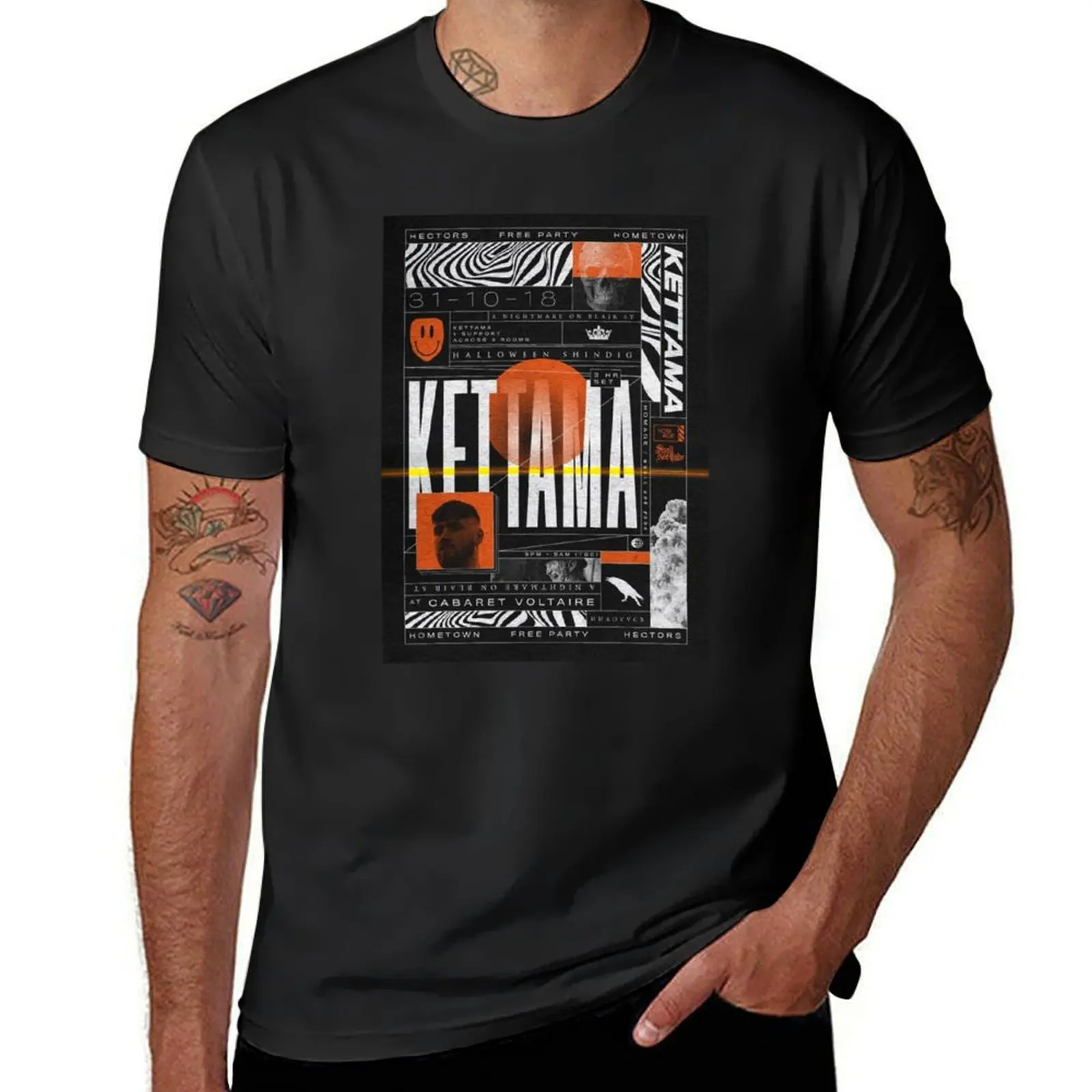 Kettama event T-Shirt vintage clothes sports fans men workout shirt