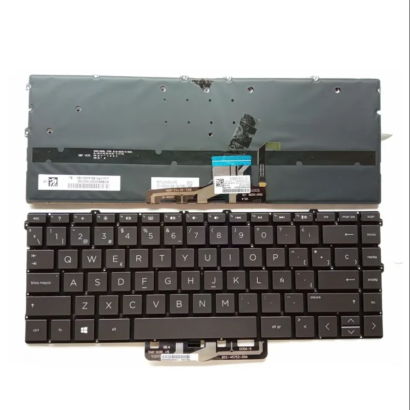 

13-AW Spanish Keyboard For HP Spectre x360 13-AW0003DX 13-AW0008CA 13-AW0013DX 13-AW0020NR 13-AW0023DX TPN-Q225 With Backlit SP