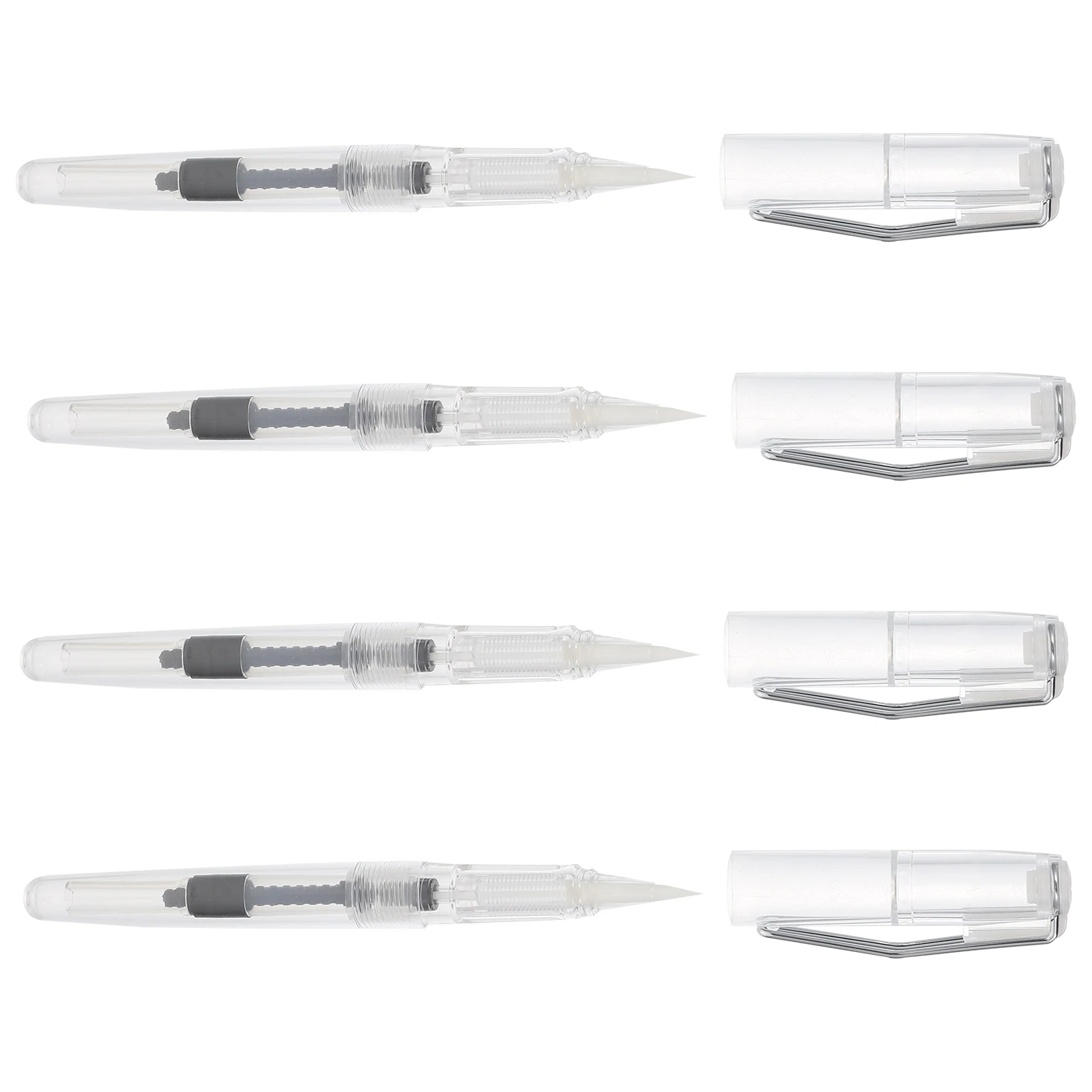

4pcs Watercolor Brush Pen Calligraphy Pens with Refillable Ink for Painting Drawing Stroke Writing Student Office Use