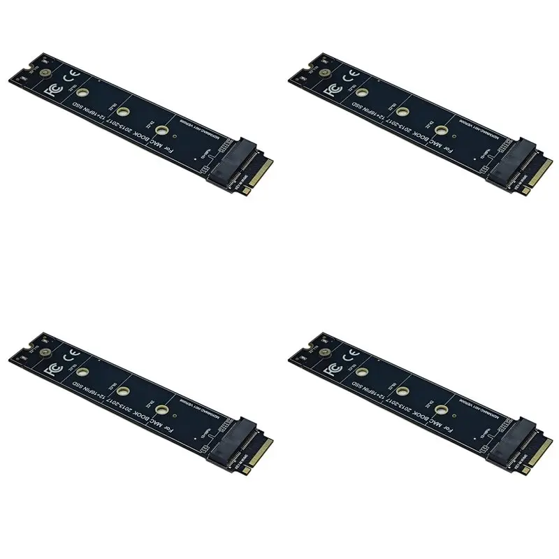 Ingenious-4X For SSD Converter For 2013 2014 2015 2017 A1465 A1466 12+6Pin SSD To M2 KEY-M NVME Riser Card Adapt