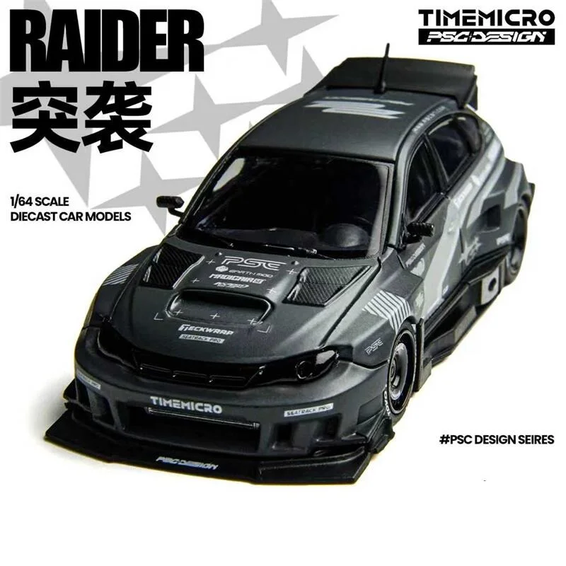 

TimeMicro × PSC DESIGN 1:64 Impreza "RAIDER" Grey iecast Model Car