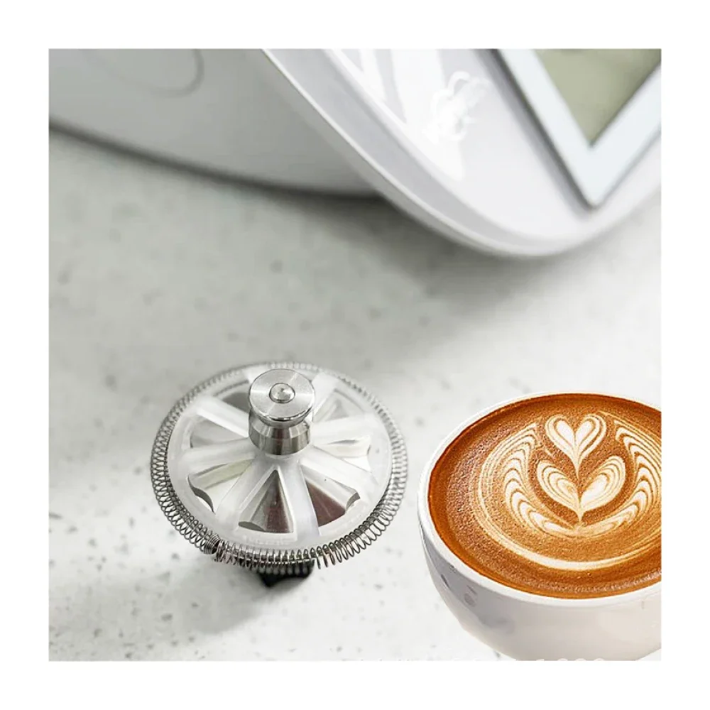 1 unidad de repuesto de piezas para espumar leche, espumador de leche inferior para procesador de alimentos, Turbo para espumar leche, compatible con Thermomix TM5/TM6, accesorios