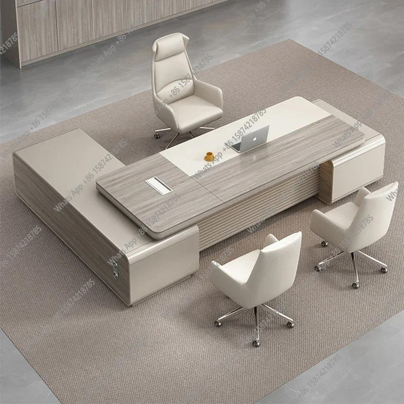 

Storage Unique Office Desk Work Design Modern Art Luxury European Computer Desks Corner Unusual Bureau Meuble Office Furniture