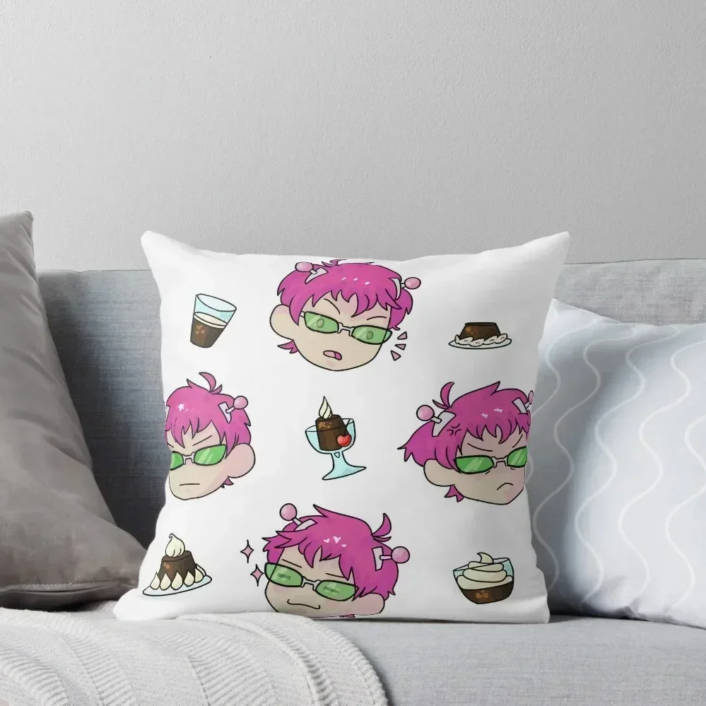 Saiki K Throw Pillow Sofa Cushion Cover Sofa Covers pillow