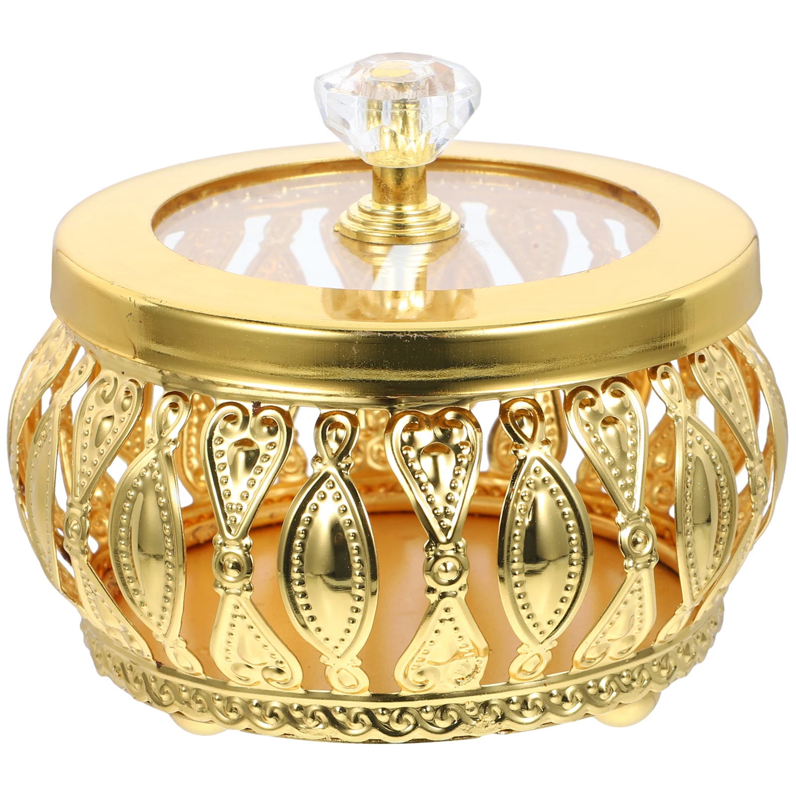 

3 Golden Boxes Decorative Containers with Lids Wedding Favor Boxes Middle Eastern Eid Snack Storage Party Favor Box