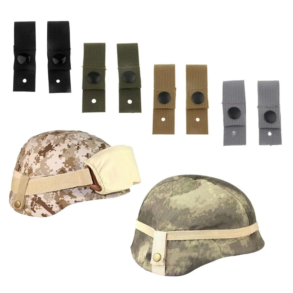 

Helmet Universal Goggle Retention Straps Durable Nylon Fixing Band for MICH M88 ACH PASGT Army Gear