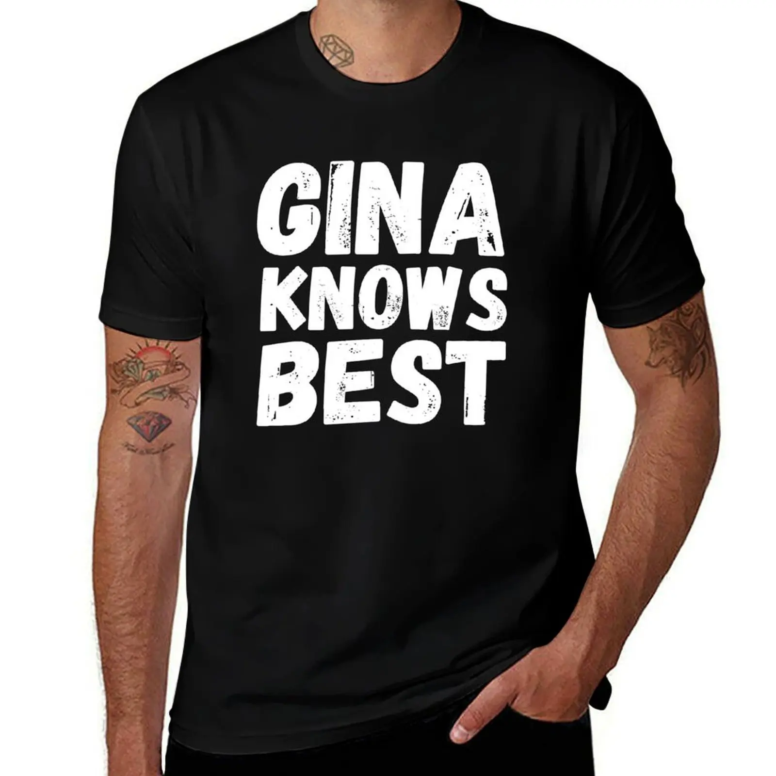 Футболка Gina knows Best, большой размер, базовая повседневная футболка