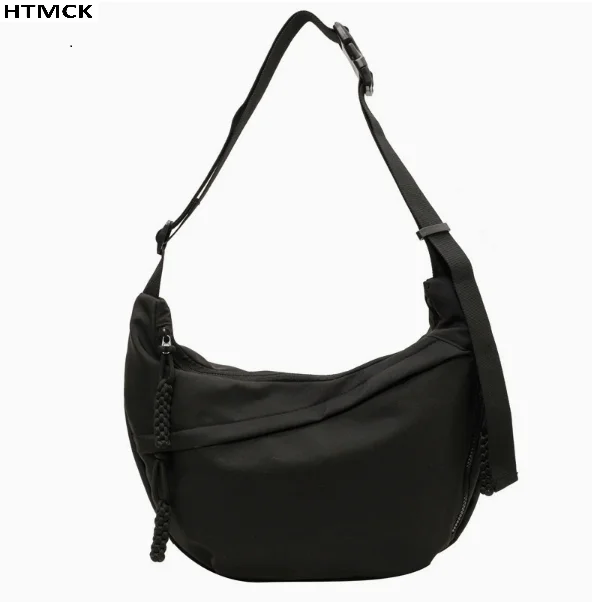 Women Large Capacity  Hobo Shoulder Crossbody Bag Casual Purse with Adjustable Strap for Daily Use Black White Khaki Available