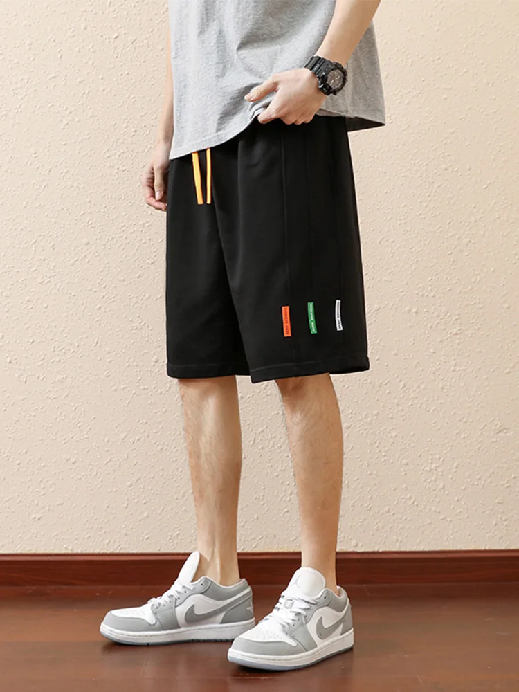 Pantalones cortos deportivos holgados para hombre, Shorts de algodón de talla grande, informales, talla grande, 8XL, novedad de verano, 2023