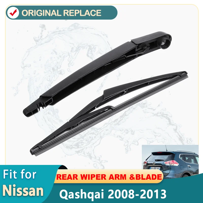 For Nissan Qashqai 2008-2013 Rear Window Windscreen Wiper Arm Blade Set Rear Wiper 2006 2008 2009 2010 2011 2012 2013