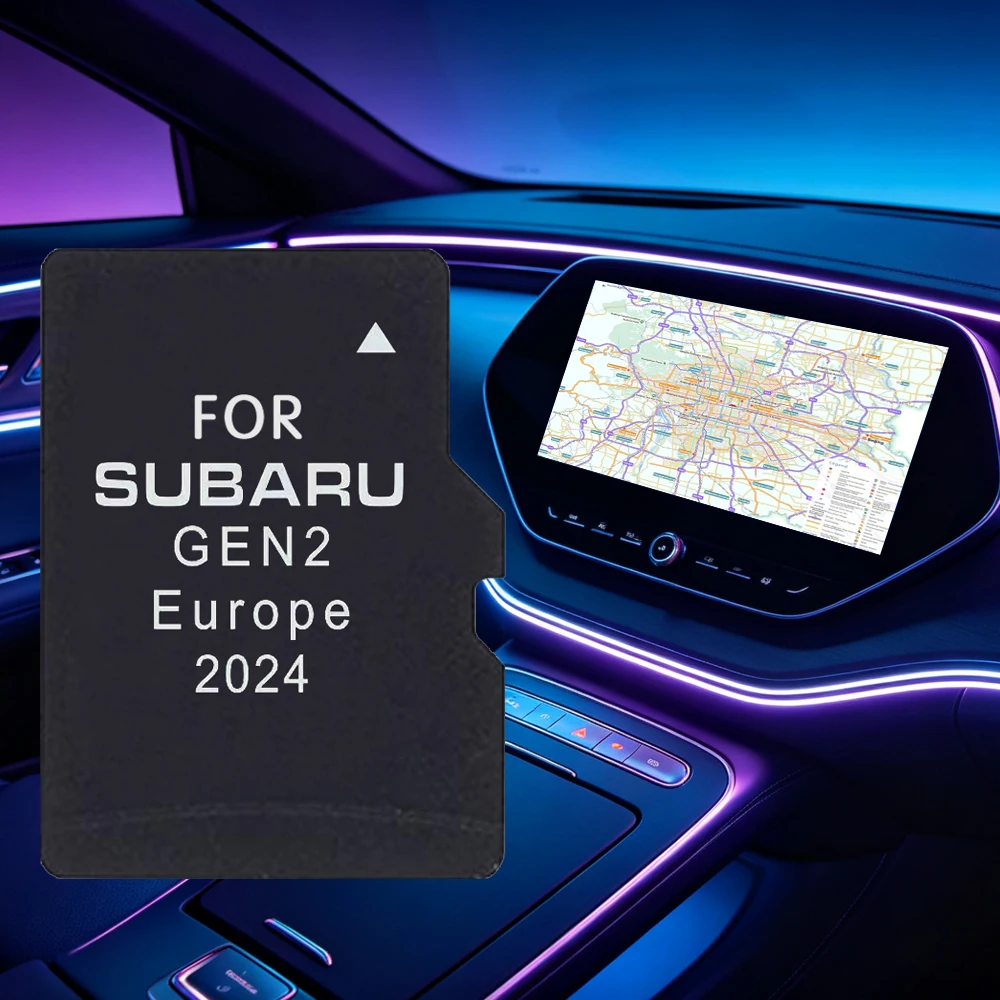 Atualização de Mapas da UE e América do Norte para Subaru Outback Impreza Forester WRX STI Veículo 2024 GEN2 Navegação Cartão TF GPS P56YH03-E2024