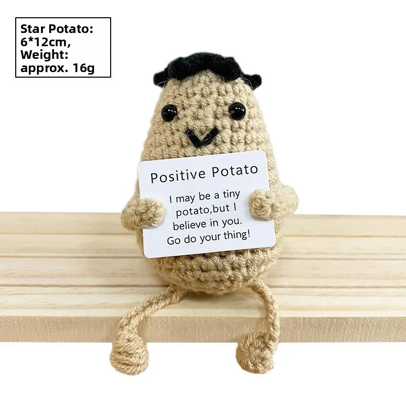 مجموعة مواد الكروشيه الجديدة عبر الحدود لصنع شخصيات تعبيرية من خيوط البطاطس المحاكة، لتعزيز الطاقة الإيجابية والتحفيز العاطفي