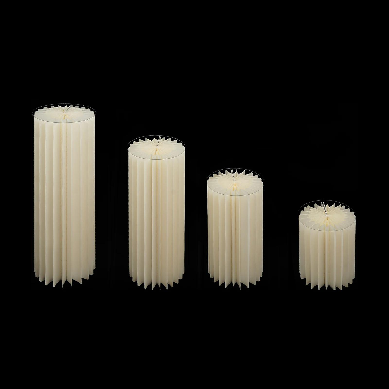 4Pcs White Cardboard Flower Stand 25-30kg Single Load Plate Round Pillar Wedding Aisle Road Lead Party Photo Booth Backdrop Decor
