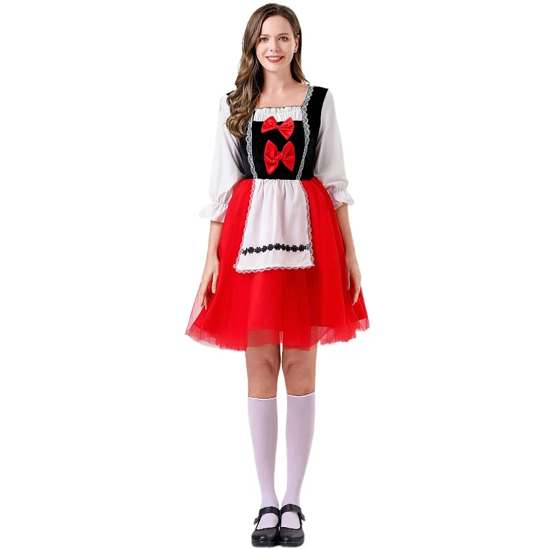 

Красный халат доктора, костюм феи на Хэллоуин, костюм ролевого плана, маленькая красная шапочка, шкаф для выступлений, традиционная китайская...