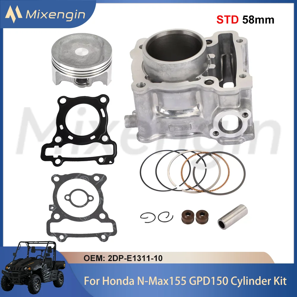 STD 58mm 155cc Motorcycle Engine Parts Cylinder Piston Gasket Kit For Honda N-Max NMAX 155 GPD150 GPD 150 2DP-E1311-10 2017-2020