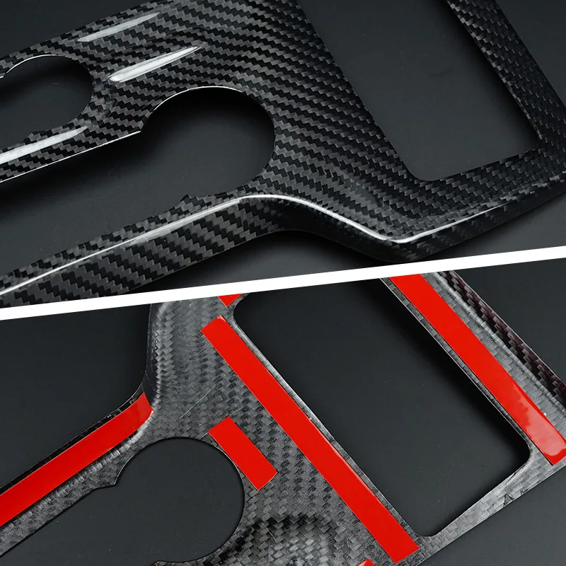 Suitable for Ford F-150 21-25 true carbon fiber air conditioner knob panel sticker cross-border source