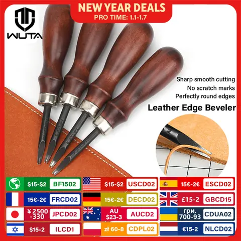 Leather Edge Beveler and Polishing Tools WUTA
