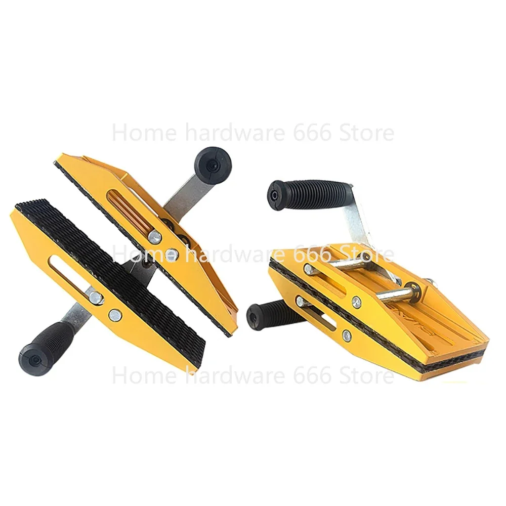 Labor-Saving Double Handed Carrying Clamp Granite Tools Glass Stone Slab Lifting Tool with Rubber for Ceramic Marble 350KG