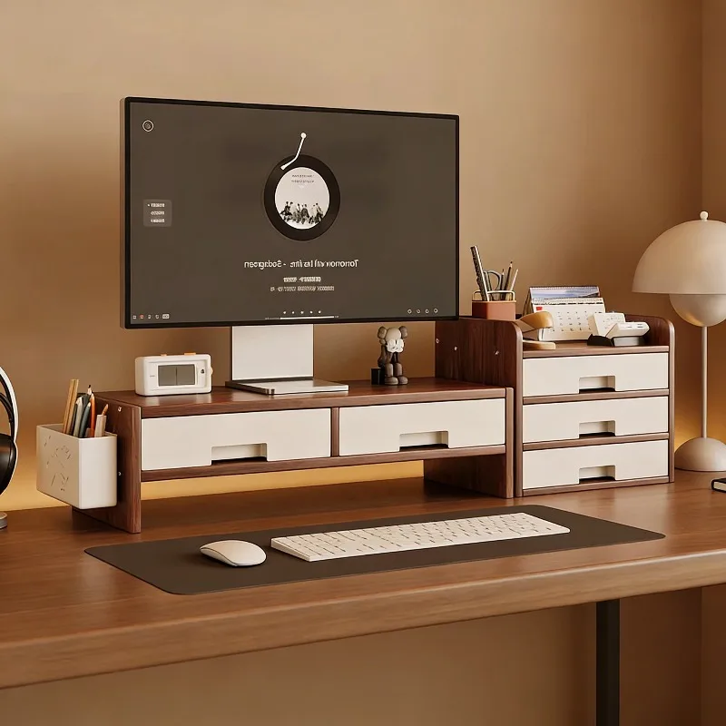 Wooden White Office Storage Marker Folder Container Management Management Desk Storage Wax Cheap Rangement Tiroir Accessories