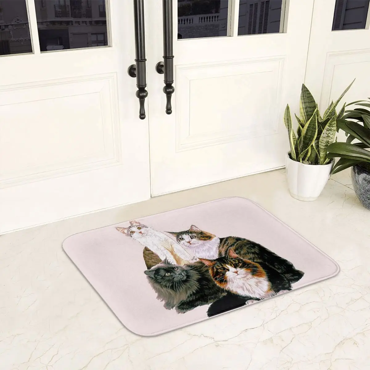 Norwegian Forest Cat Assortment Doormat Non-slip Super Absorbent Bath Mats Home Entrance Rugs Kitchen Carpet Hallway Footpad