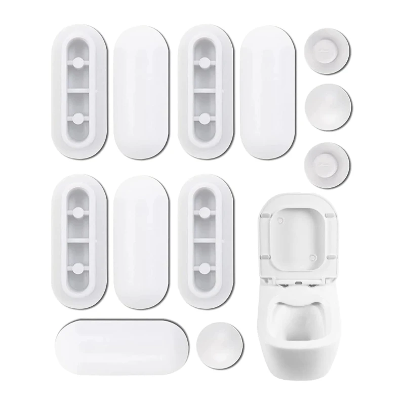 12Pcs Toilet Bumper Plugs Prevent Scratches Ensure Stability and Improve Comfort for Most Toilets for Household, Hotel