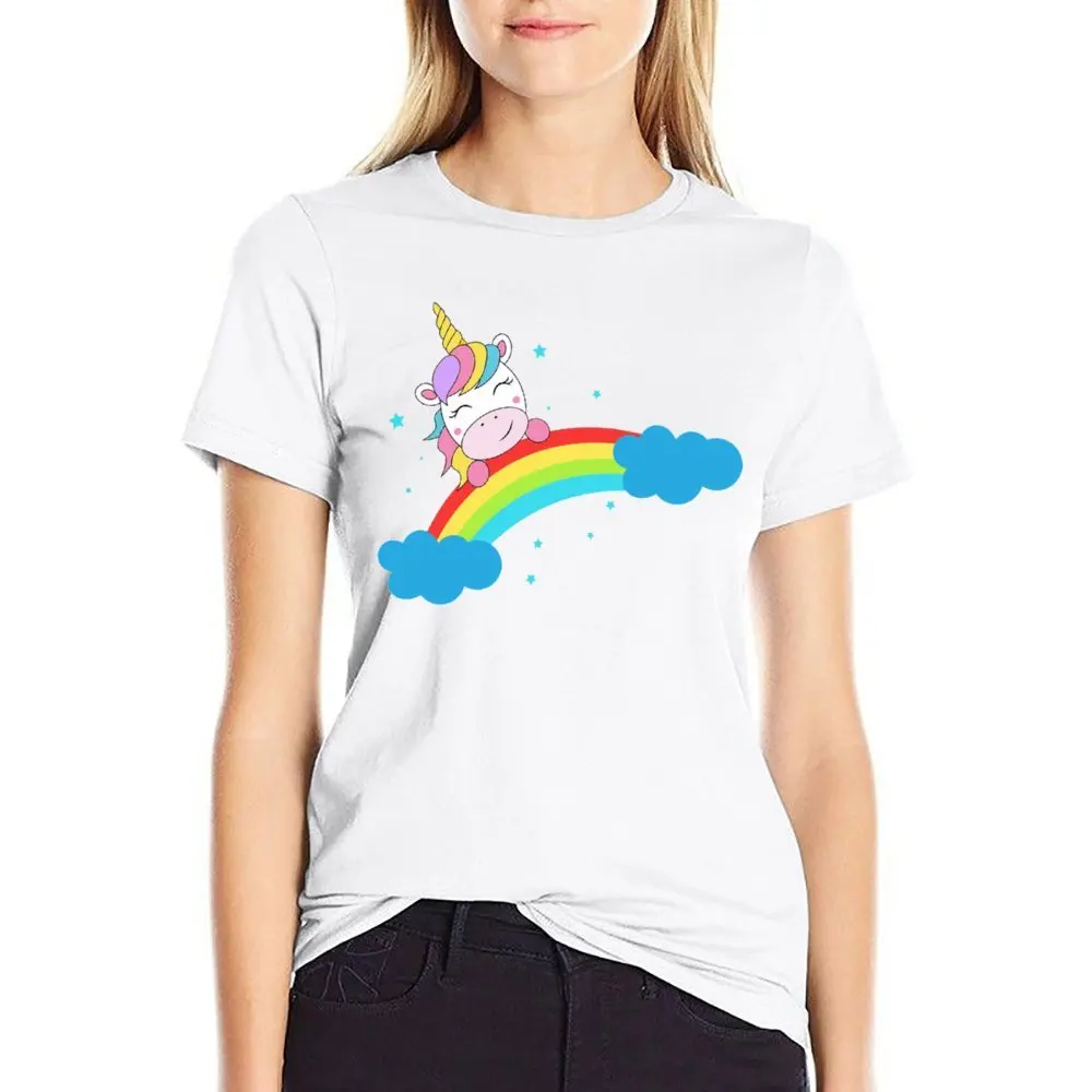 Fresh Divertidos De Unicornio Arco Íris For Sale T-shirt  Move Tshirt Graphic Cool Novelty Home