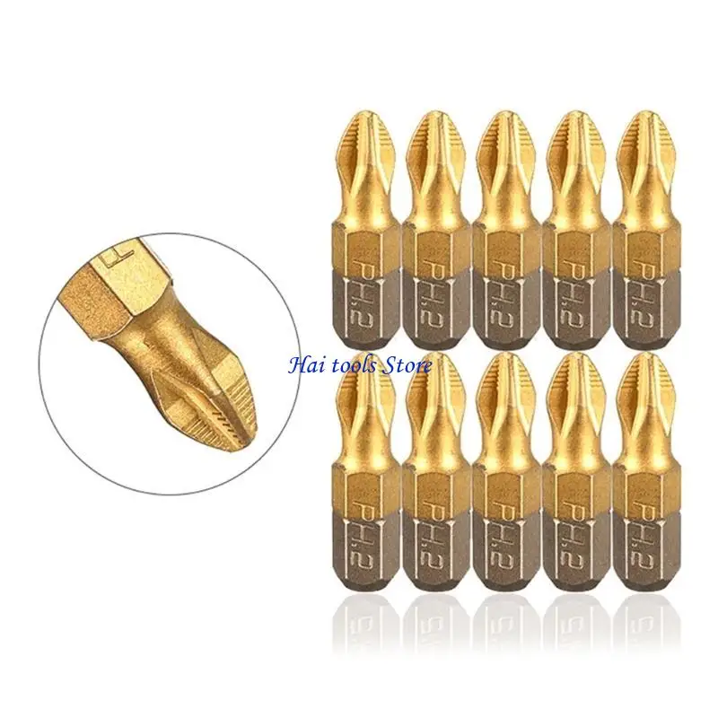 X37E أكمل 10pcs ph2 screcldriver بت بتات antislip لتنشيط الخشب #4