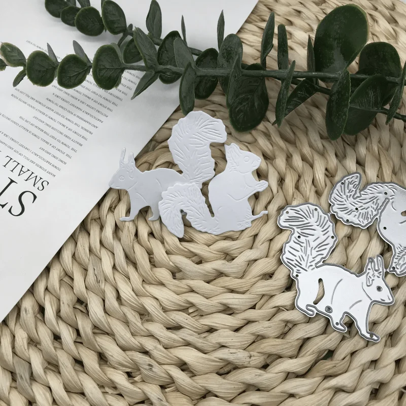 1pcs New metal cutting dies cut die mold squirrel decoration Scrapbook paper craft blade punch stencils dies