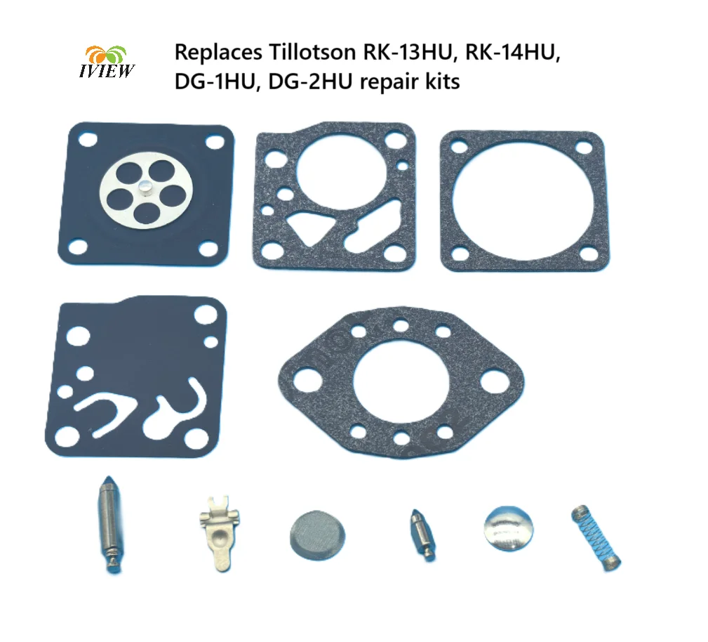 Carburetor Seal Membrane Set for Efficient Performance Replacement for Tillotson RK 14HU Compatible with Dolmar 110 More Brand
