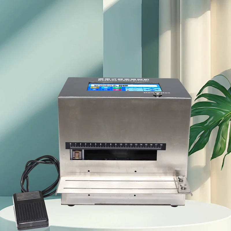Máquina de codificação a jato de tinta PJT-I Impressora de lote de inteligência para data/tempo/código de barras/código QR/número de lote/etiqueta/imagem