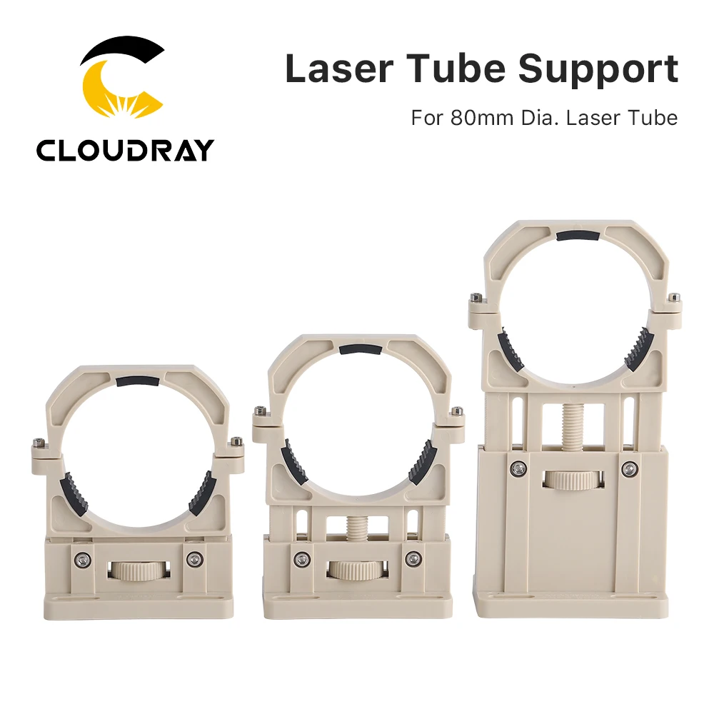 Cloudray Co2 Laser Tube Holder Support 2PCS/Set Mount Flexible Plastic 80mm for 50-180W Laser Engraving Cutting Machine