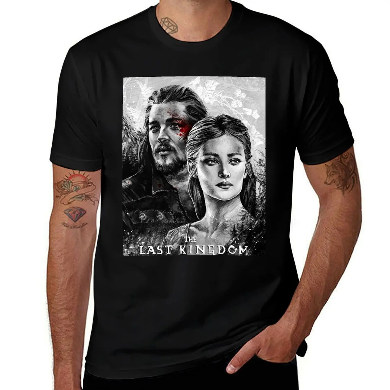 Uhtred and ?thelfl?d T-Shirt Soft Anti-Shrink Cotton Tee T-Shirt