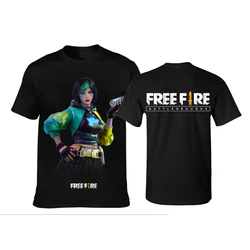 Hot Game Free Fire T-Shirts Fighting 3D Print Streetwear Boys Girls Fashion Oversized Round Neck T Shirt Kids Tees Tops Clothes