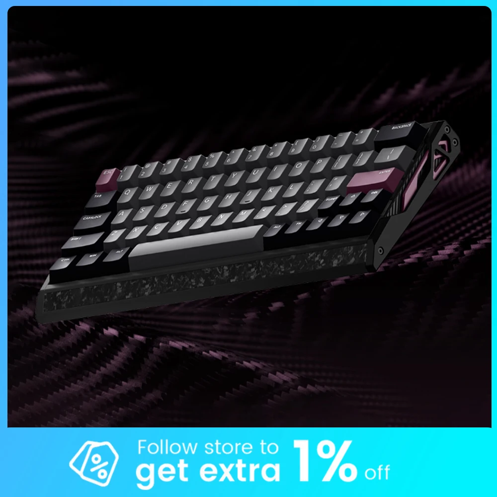 

IQUNIX EV63 Magnetic Axis Keyboard Aluminum Mystic X-Axis Pro Keyboard EV63 0.01mm RT 8K PBT Gaming FPS MAT2.0 Office Keyboards