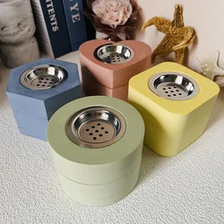 Square Aromatherapy Burner Silicone Mold DIY Censer Cement Mold Round Hexagon Heart Shape Aroma Stove Storage Box Clay Mold