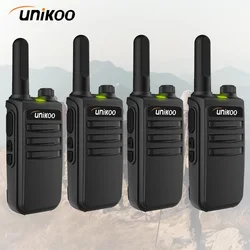 UNIKOO UK232S 4PCS Ultra-thin Mini Walkie Talkie VOX PMR446 Profesional Portable Two-way Radio for Camping Cafe