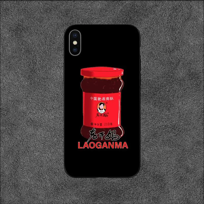 Funny Chilli Sauce Lao Gan Ma Phone Case For iPhone 11 12 Mini 13 14 Pro XS Max X 8 7 6s Plus SE XR Shell