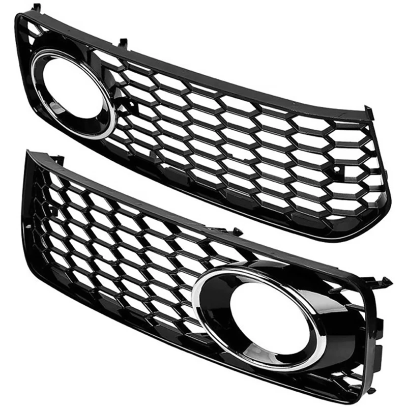 

Передний бампер автомобиля, противотуманная фара для Audi A5 S Line Bumper S5 B8 RS5 2008-2012, решетка лампы, крышка, сотовая сетка, шестигранные решетки